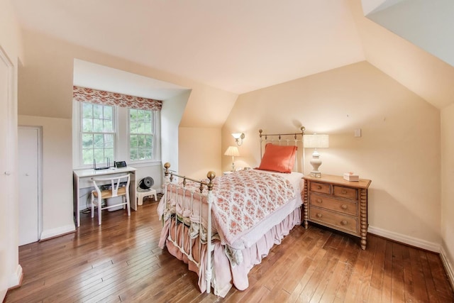 1667 Sunnyside Ave, Highland Park, IL 60035 - bedroom featuring hardwood / wood-style floors and lofted ceiling