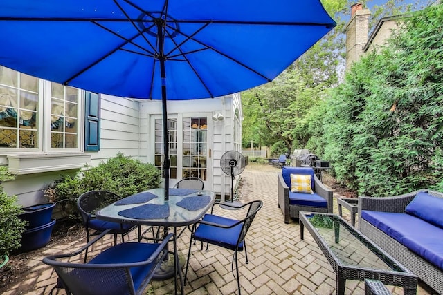 1667 Sunnyside Ave, Highland Park, IL 60035 - view of patio with an outdoor hangout area and outdoor dining area