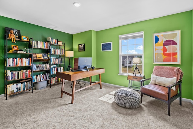 8520 White Oaks Ct, Wonder Lake, IL 60097 - carpeted office with baseboards