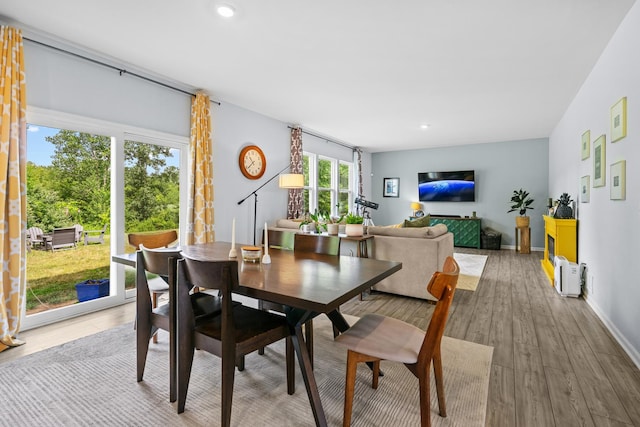 8520 White Oaks Ct, Wonder Lake, IL 60097 - dining space featuring wood finished floors and recessed lighting