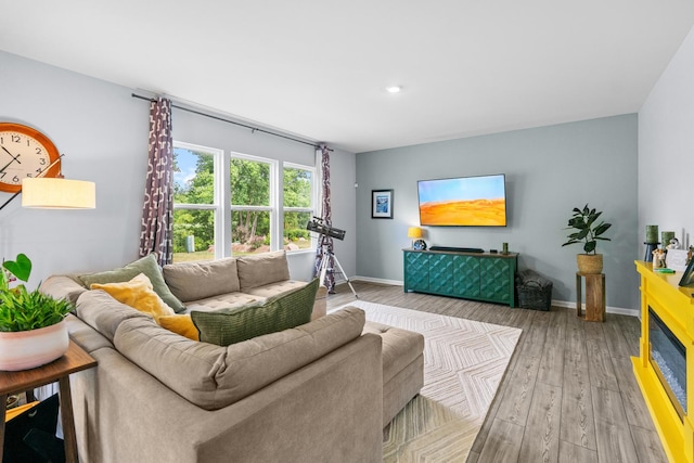 8520 White Oaks Ct, Wonder Lake, IL 60097 - living area featuring hardwood / wood-style floors and recessed lighting