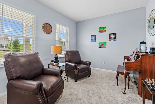 8520 White Oaks Ct, Wonder Lake, IL 60097 - sitting room featuring carpet and baseboards