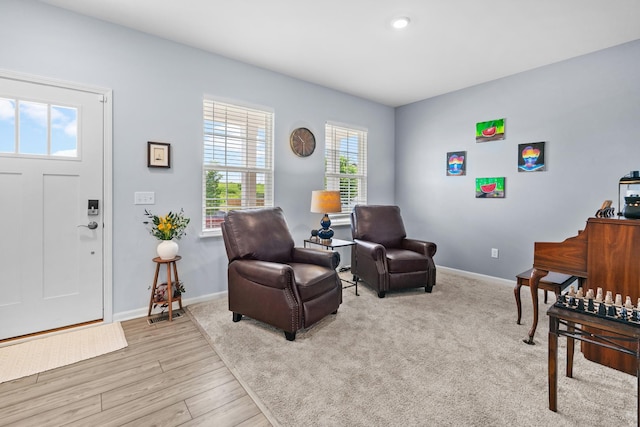 8520 White Oaks Ct, Wonder Lake, IL 60097 - entryway with plenty of natural light and wood finished floors