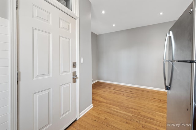 4321 N Drake Ave Unit 3W, Chicago, IL 60618 - foyer featuring light wood-style flooring and recessed lighting