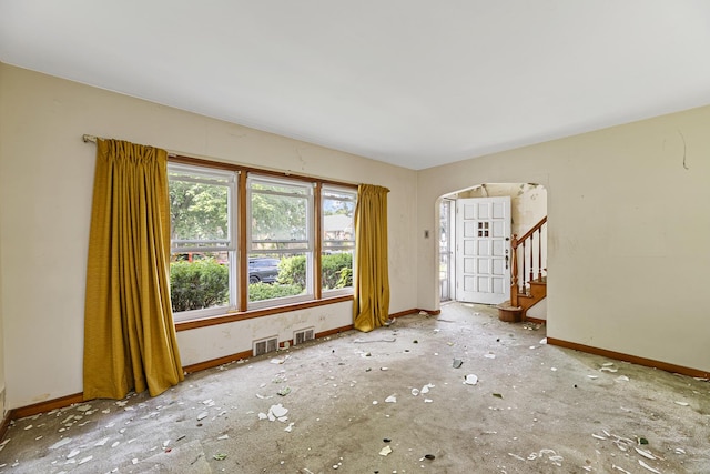 3713 S 57th Ct, Cicero, IL 60804 - empty room with baseboards and stairs