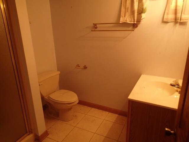 3430 Treadway Ct, Rockford, IL 61103 - bathroom featuring vanity, a shower stall, and tile patterned flooring