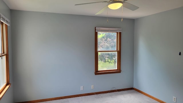 630 Maple Ct, Elburn, IL 60119 - empty room with carpet flooring and ceiling fan