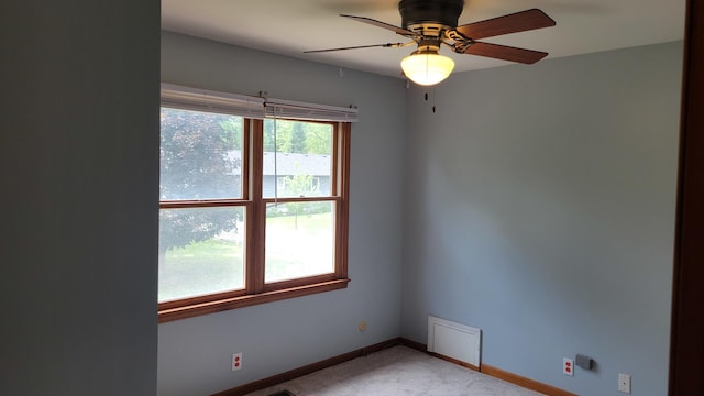 630 Maple Ct, Elburn, IL 60119 - empty room featuring light carpet and ceiling fan
