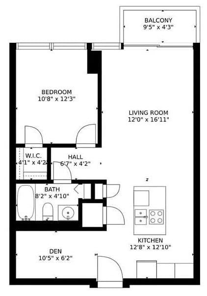653 N Kingsbury St Unit 1208, Chicago, IL 60654 - view of home floor plan