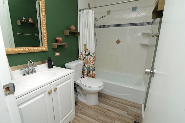 29W324 Grove Ave, West Chicago, IL 60185 - full bath with vanity and shower / bath combination with curtain
