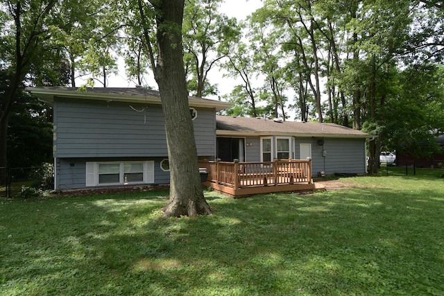 29W324 Grove Ave, West Chicago, IL 60185 - back of house with a deck