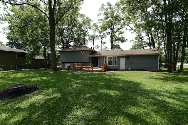 29W324 Grove Ave, West Chicago, IL 60185 - rear view of property with a deck