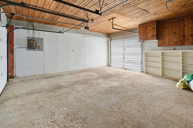 1405 1st Ave, Sterling, IL 61081 - garage with a garage door opener and electric panel