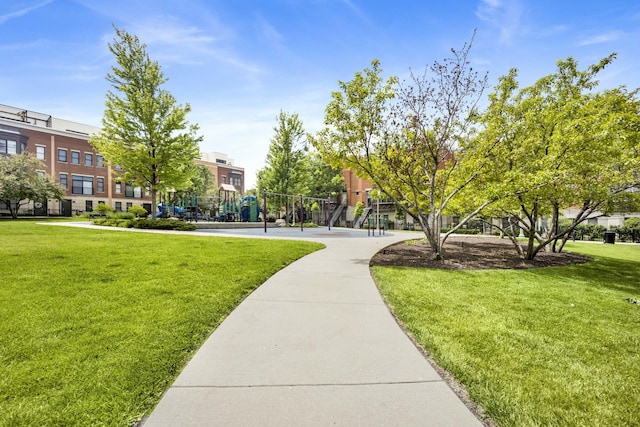 1151 W 14th Pl Unit 238, Chicago, IL 60608 - surrounding community with a lawn