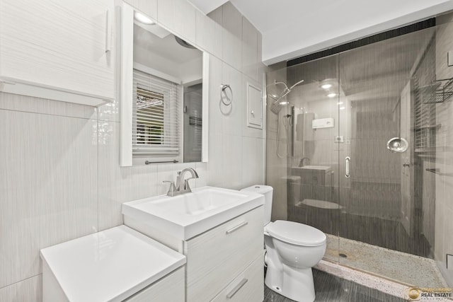 8019 S Malta Rd, Dekalb, IL 60115 - bathroom featuring vanity and a stall shower