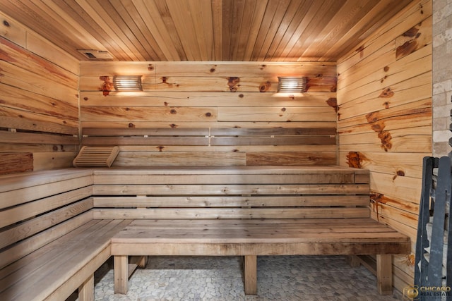 8019 S Malta Rd, Dekalb, IL 60115 - relaxing sauna featuring wooden walls and wood ceiling