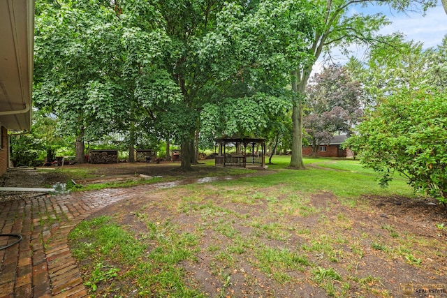 8019 S Malta Rd, Dekalb, IL 60115 - view of green lawn featuring a gazebo