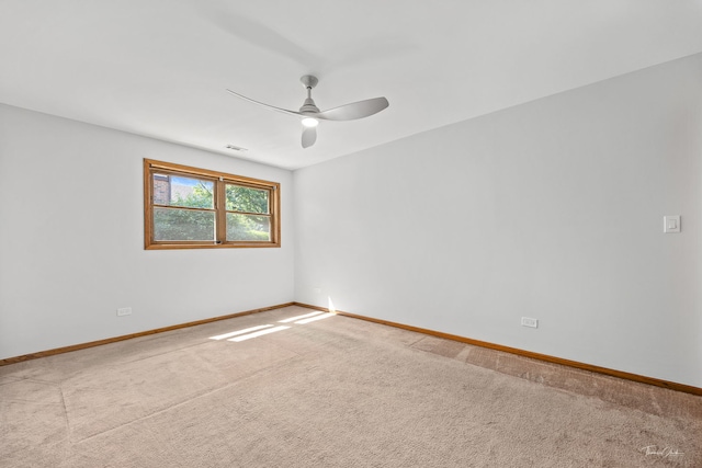 13301 Maverick Trl, Homer Glen, IL 60491 - carpeted spare room featuring ceiling fan and baseboards
