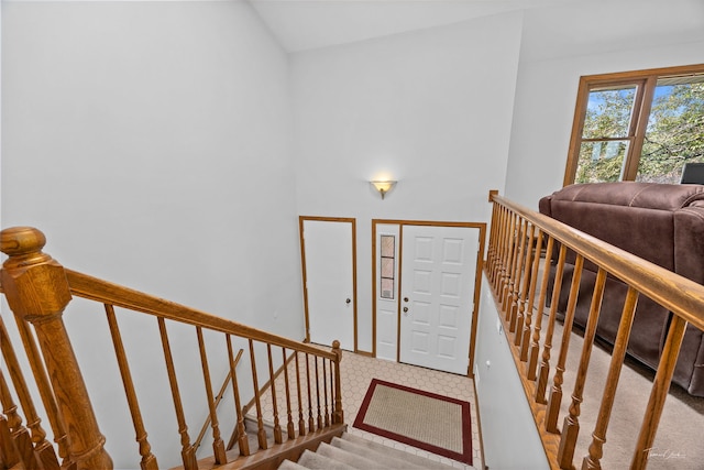 13301 Maverick Trl, Homer Glen, IL 60491 - stairway with vaulted ceiling