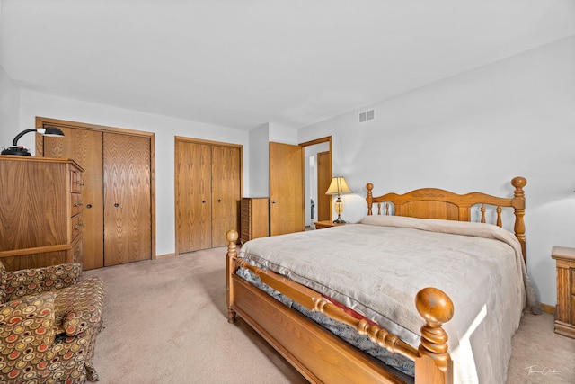 13301 Maverick Trl, Homer Glen, IL 60491 - bedroom with light colored carpet and two closets