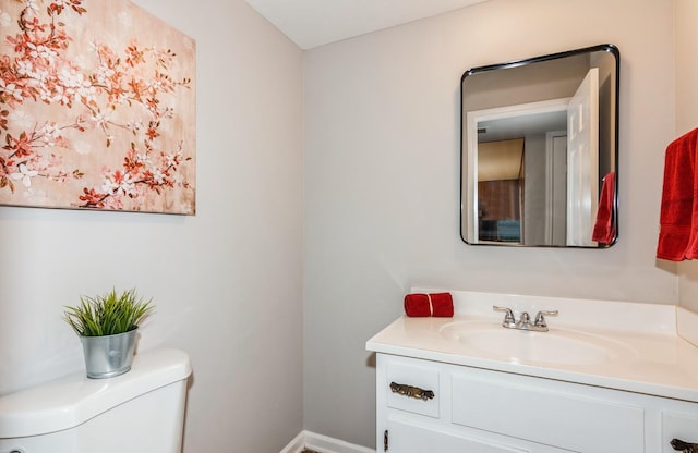 200 Timbercrest Dr, Schaumburg, IL 60193 - half bathroom featuring vanity and toilet