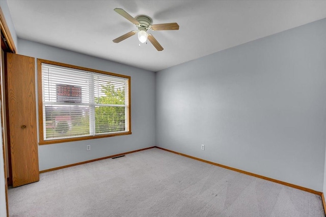 6621 Samantha Ln, Rockford, IL 61107 - carpeted empty room featuring baseboards and ceiling fan