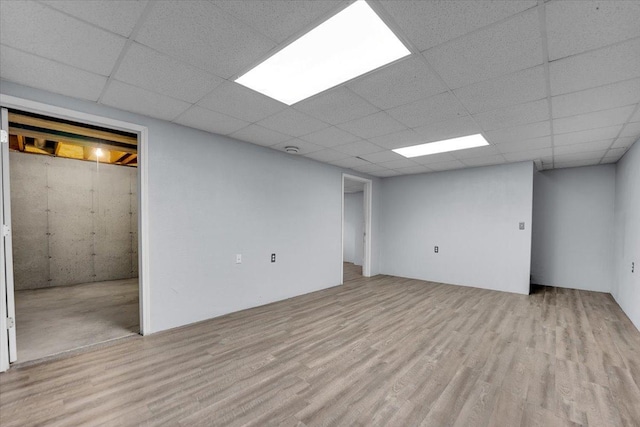 6621 Samantha Ln, Rockford, IL 61107 - finished basement with wood finished floors and a drop ceiling