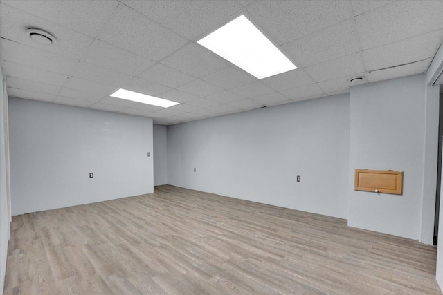6621 Samantha Ln, Rockford, IL 61107 - unfurnished room featuring wood finished floors and a paneled ceiling