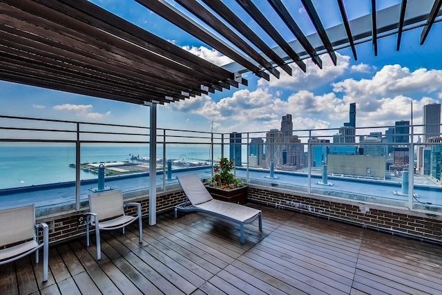 260 E Chestnut St Unit 1904, Chicago, IL 60611 - deck featuring a water view