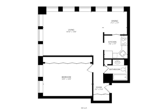 260 E Chestnut St Unit 1904, Chicago, IL 60611 - view of home floor plan