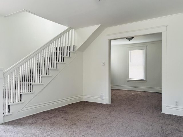 1347 Greenwood Ave, Rockford, IL 61107 - stairs featuring carpet flooring and baseboards