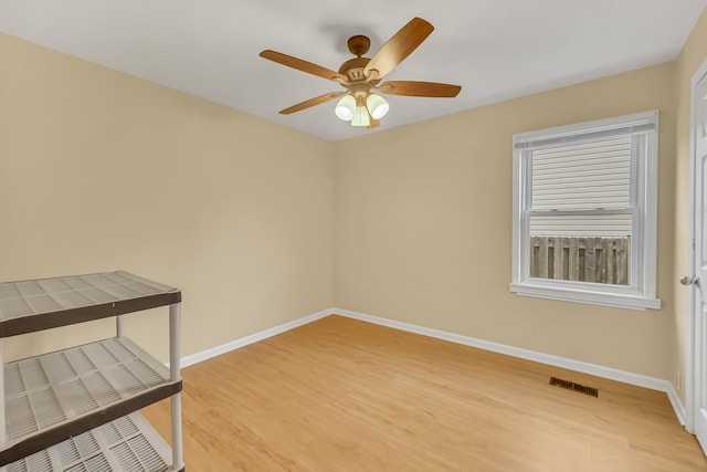 20772 N Elizabeth Ave, Prairie View, IL 60069 - spare room with light wood finished floors, a ceiling fan, and plenty of natural light
