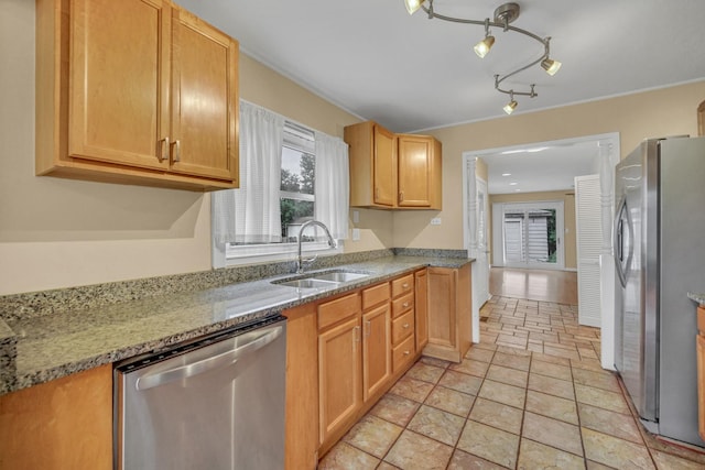 20772 N Elizabeth Ave, Prairie View, IL 60069 - kitchen with stainless steel appliances, light stone counters, and light stone finish flooring