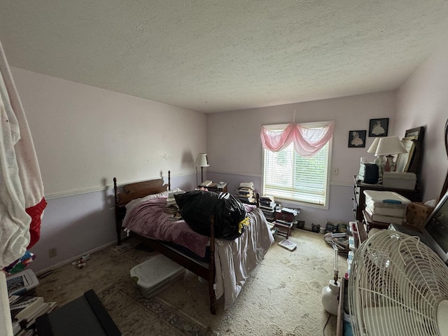 310 Eagle Bluff Dr, Oakwood, IL 61858 - bedroom featuring a textured ceiling and carpet flooring
