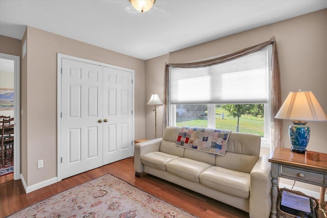 1906 Lydia Ct Unit A, Urbana, IL 61802 - living area with wood finished floors and baseboards