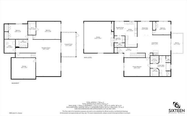 1906 Lydia Ct Unit A, Urbana, IL 61802 - view of property floor plan