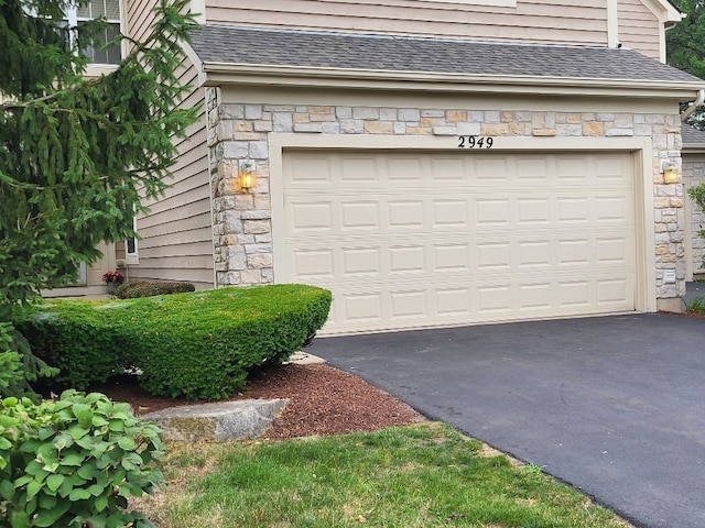 2949 Brossman St, Naperville, IL 60564 - garage featuring asphalt driveway