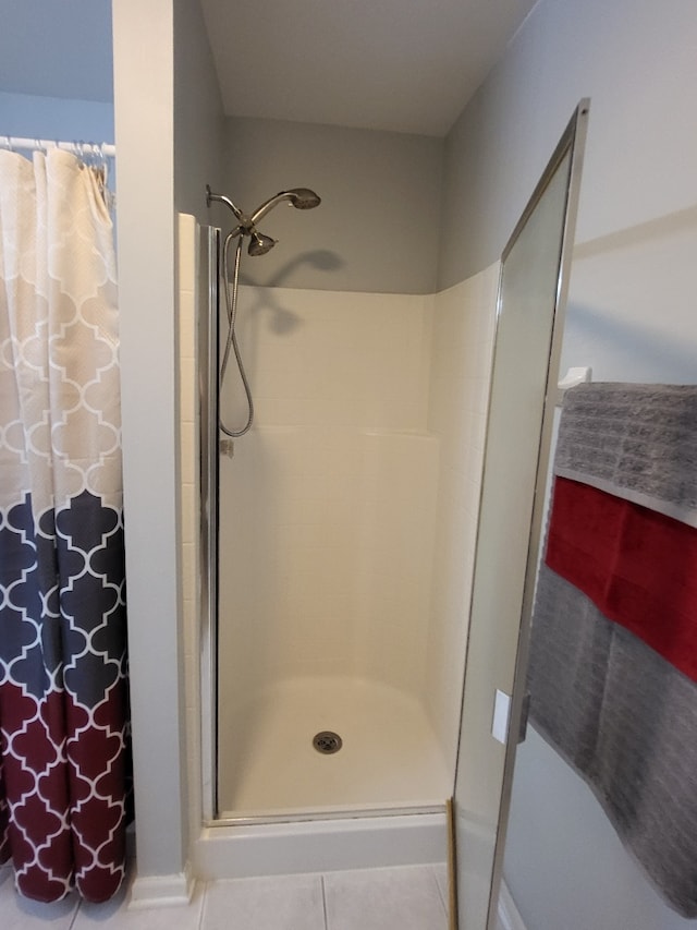 2949 Brossman St, Naperville, IL 60564 - bathroom featuring a shower stall and tile patterned floors