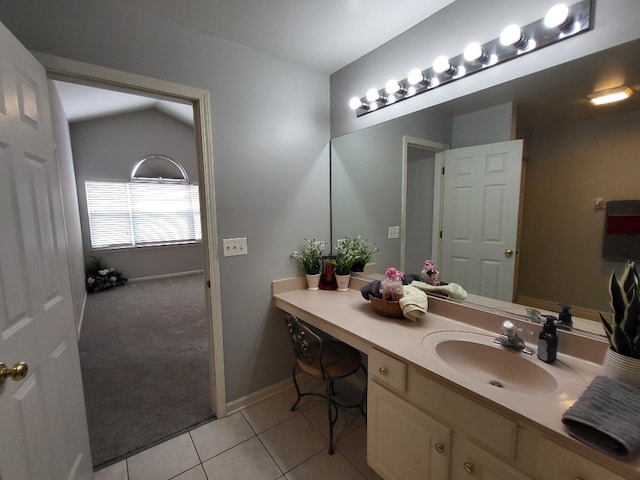 2949 Brossman St, Naperville, IL 60564 - bathroom with tile patterned floors and vanity