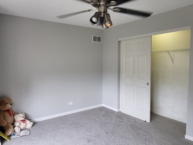 2949 Brossman St, Naperville, IL 60564 - unfurnished bedroom with carpet, a closet, and ceiling fan