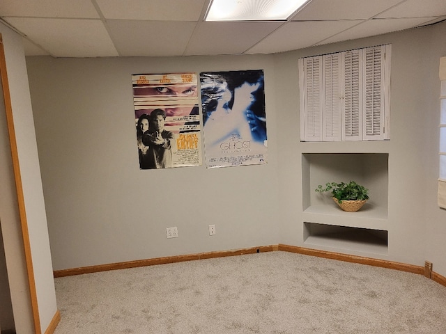 2949 Brossman St, Naperville, IL 60564 - unfurnished room with carpet floors and a paneled ceiling