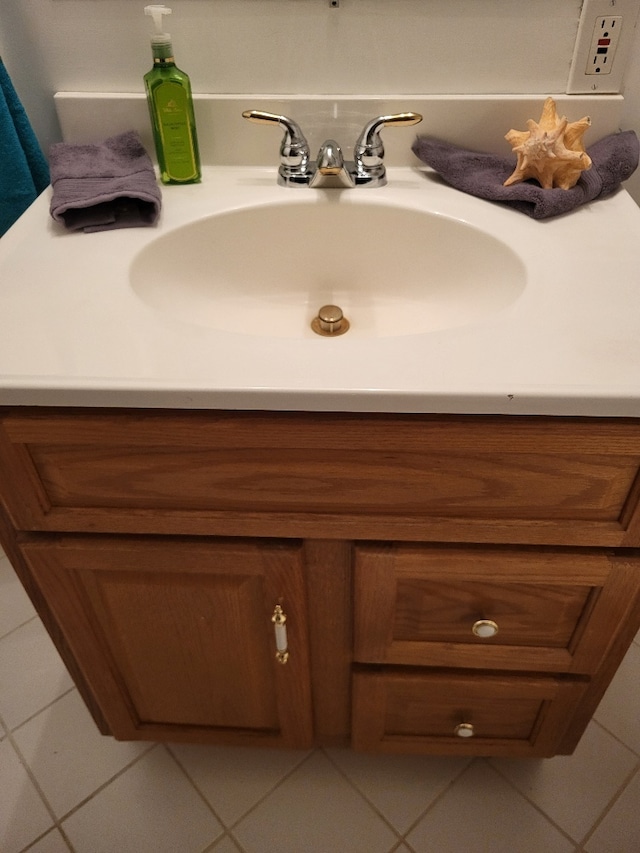 2949 Brossman St, Naperville, IL 60564 - bathroom with vanity and tile patterned flooring
