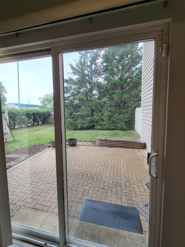 2949 Brossman St, Naperville, IL 60564 - doorway to outside with brick patterned flooring