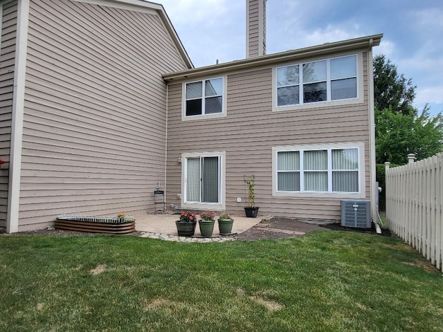 2949 Brossman St, Naperville, IL 60564 - back of house with a chimney and a patio area