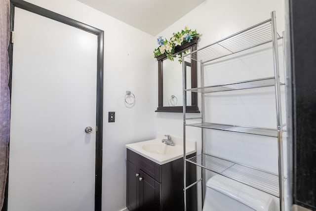 100 Patricia Dr, Schaumburg, IL 60193 - half bathroom featuring vanity and toilet