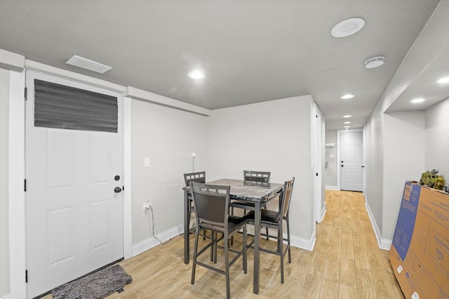 1652 S Ridgeway Ave, Chicago, IL 60623 - dining room featuring light wood finished floors and recessed lighting