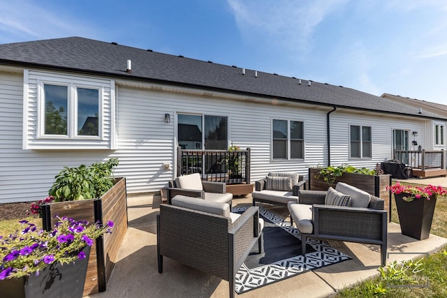 561 Sudbury Cir, Oswego, IL 60543 - view of patio / terrace featuring outdoor lounge area