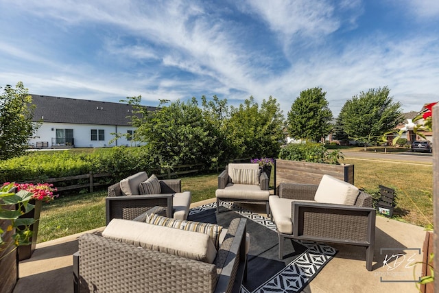 561 Sudbury Cir, Oswego, IL 60543 - view of patio / terrace featuring an outdoor hangout area