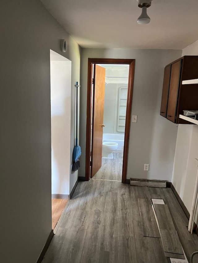 320 W Saint Paul St, Spring Valley, IL 61362 - corridor featuring wood finished floors