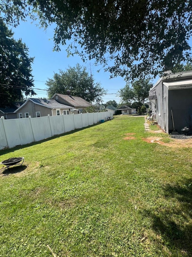 320 W Saint Paul St, Spring Valley, IL 61362 - view of yard with a fire pit